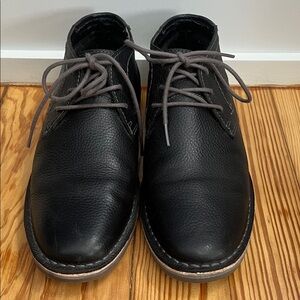 Kenneth Cole Reaction Black Leather Shoes Size 8.5 M